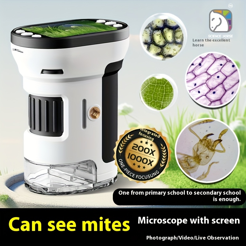 Kids Educational Videos - Kids Microscope Biological Kit 1000x Magnifier