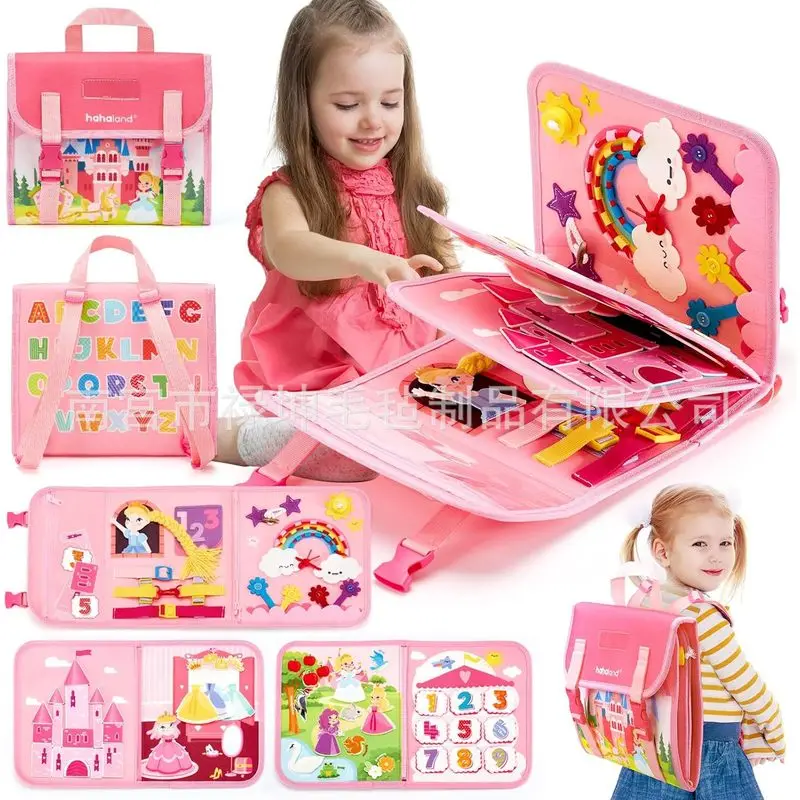 Kids Education Board - Princess Montessori Felt Busy Board Toddler