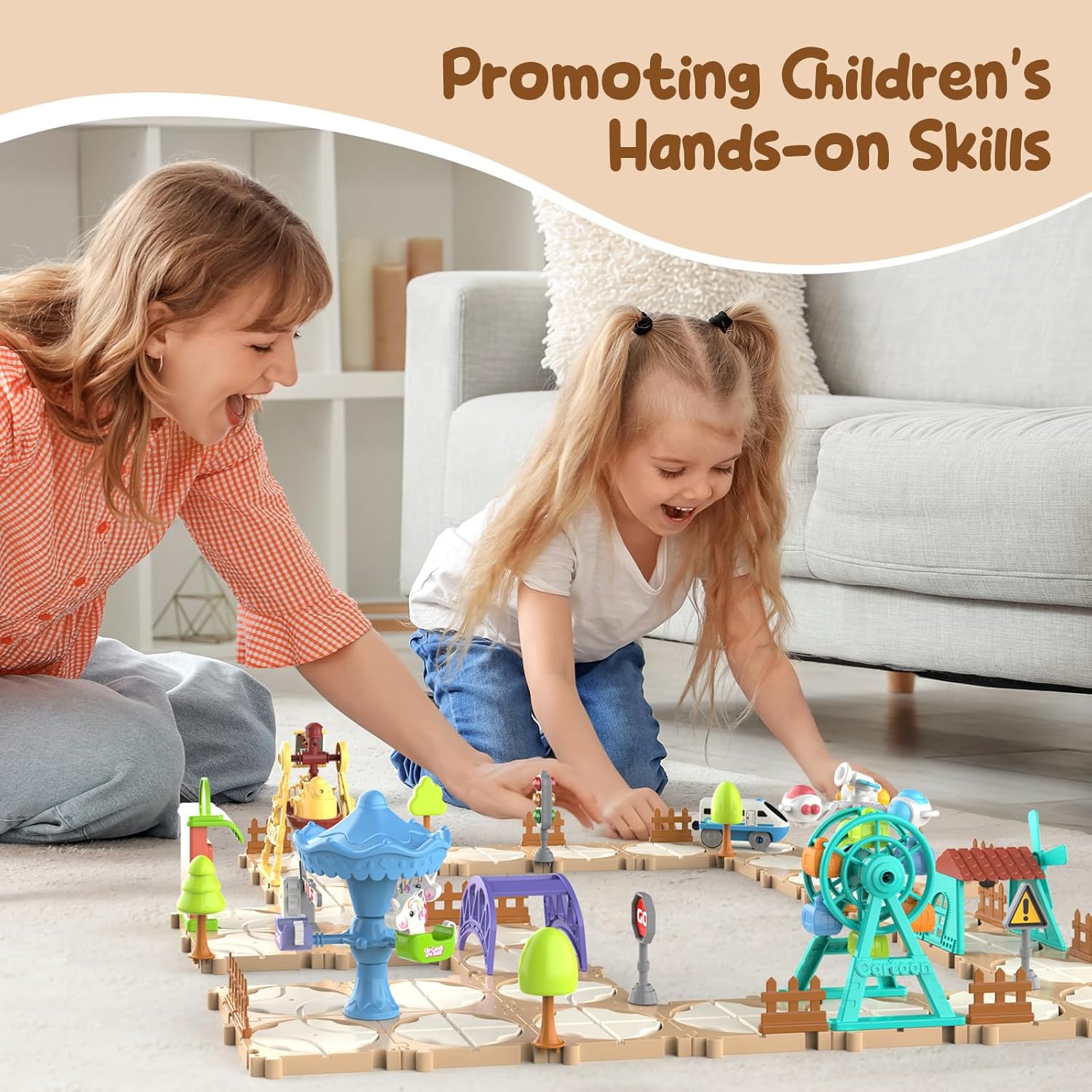 DIY Puzzle Track Car Set Assem - огляд і ціна Kids Education Board