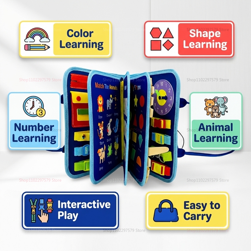 Montessori Busy Board Sensory  - огляд і ціна Kids Education Board