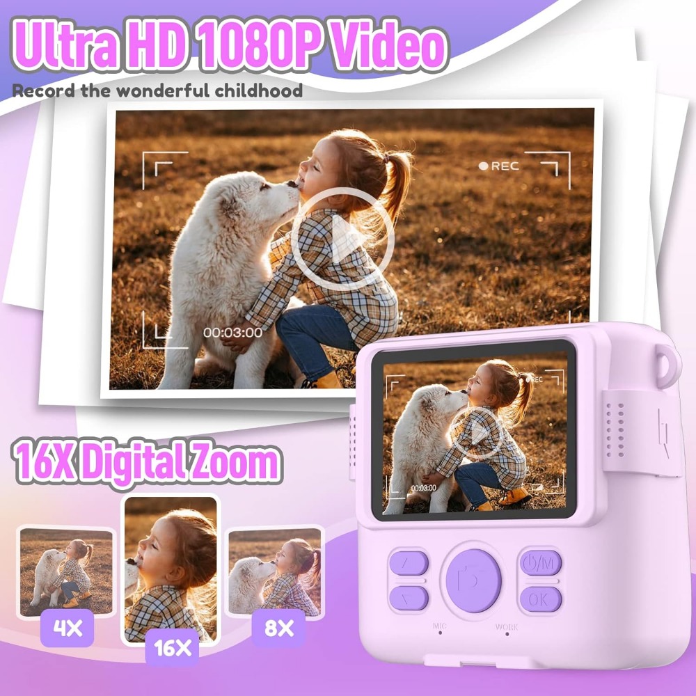 Instant Print Camera for Kids, - огляд і ціна Kids Educational Videos