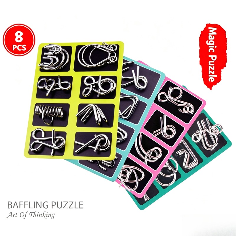 8 Pieces Metal Puzzle Set Clas - огляд і ціна Kids Education Board