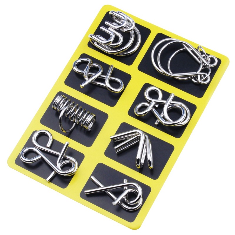 8 Pieces Metal Puzzle Set Clas - огляд і ціна Kids Education Board
