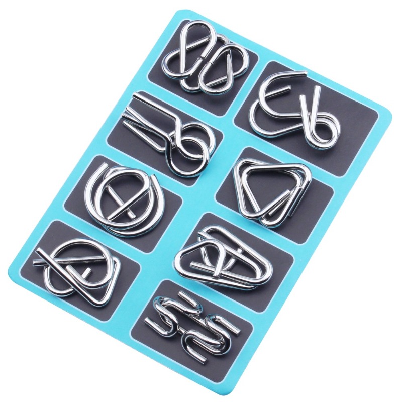 8 Pieces Metal Puzzle Set Clas - огляд і ціна Kids Education Board