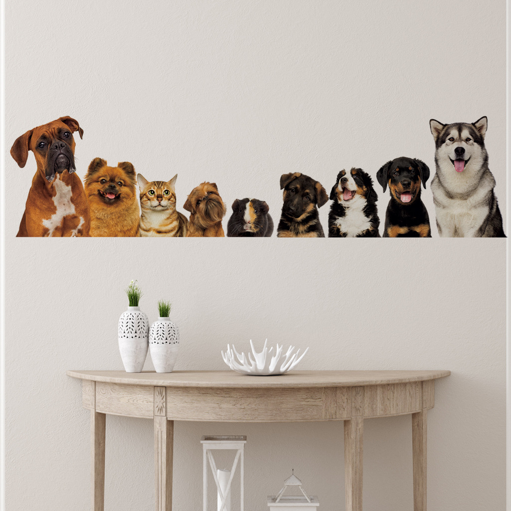 C30# 9 Cute Cats And Dogs Wall - огляд і ціна Kids Education Quotes