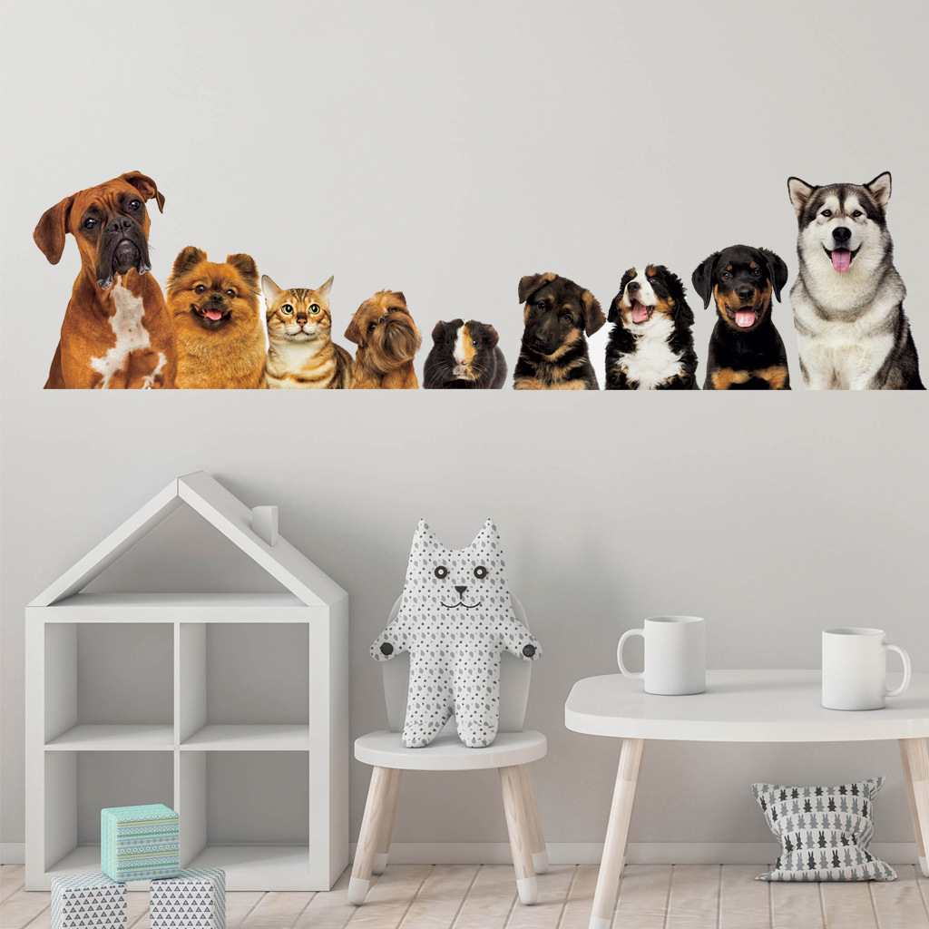 C30# 9 Cute Cats And Dogs Wall - огляд і ціна Kids Education Quotes