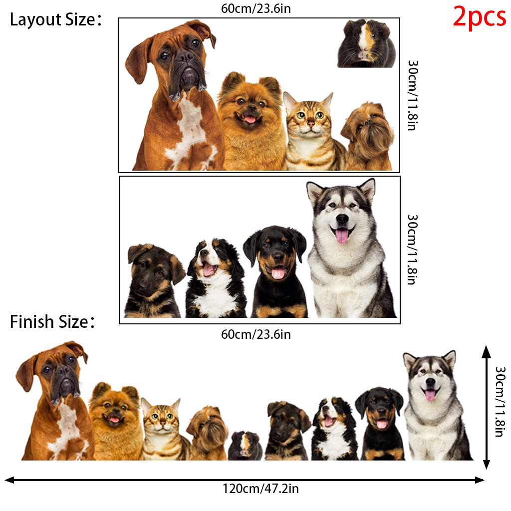 C30# 9 Cute Cats And Dogs Wall - огляд і ціна Kids Education Quotes