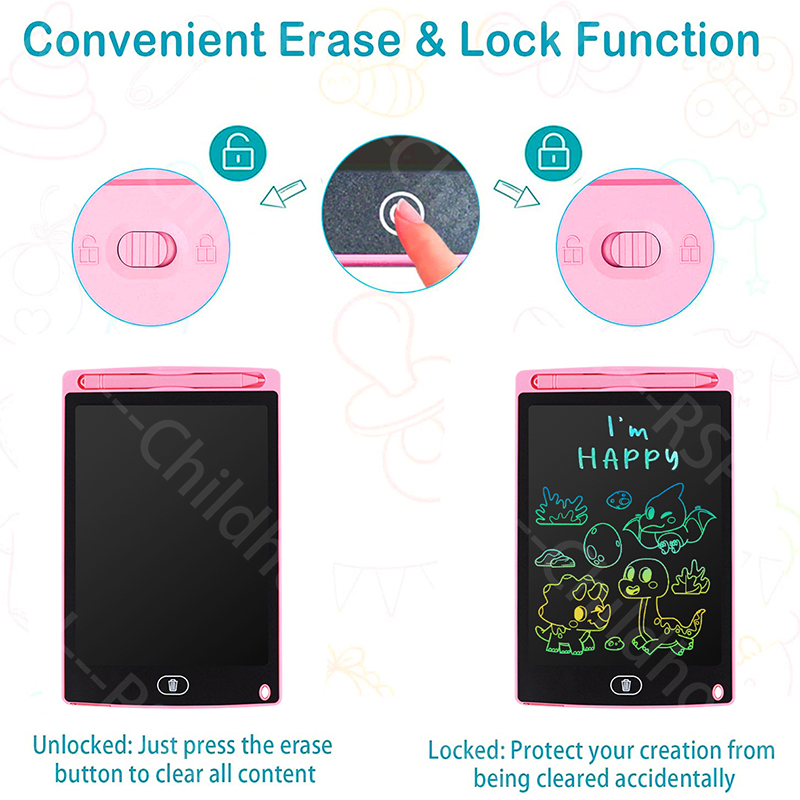 LCD Writing Tablet for Kids, 8 - огляд і ціна Kids Education Board