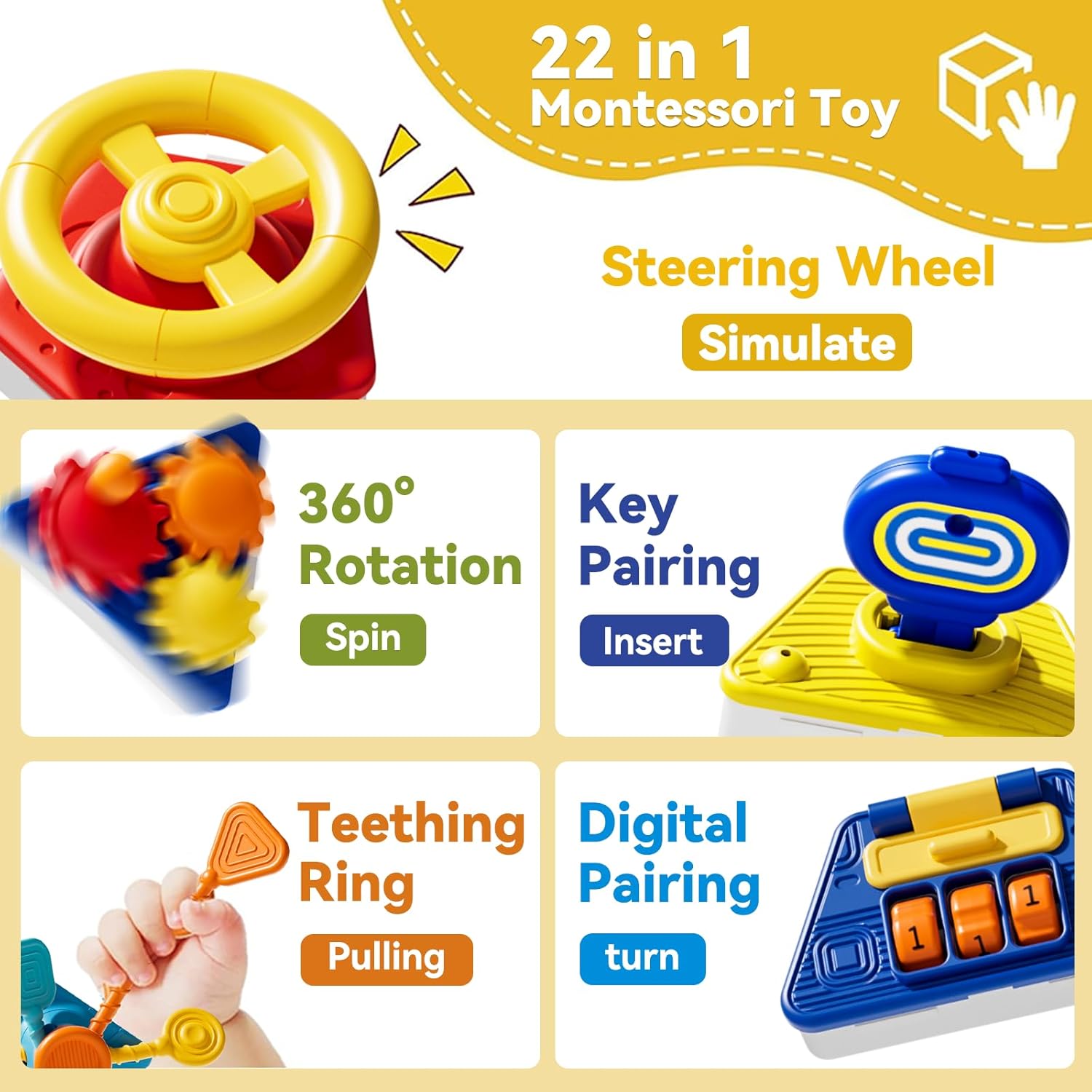 Baby Busy Board Activity Cube  - огляд і ціна Kids Education Board