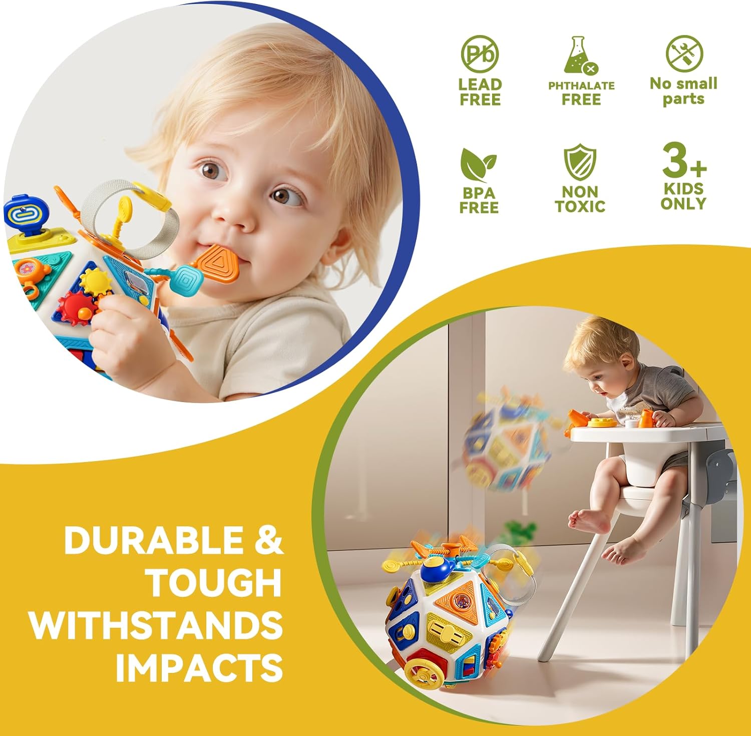 Baby Busy Board Activity Cube  - огляд і ціна Kids Education Board