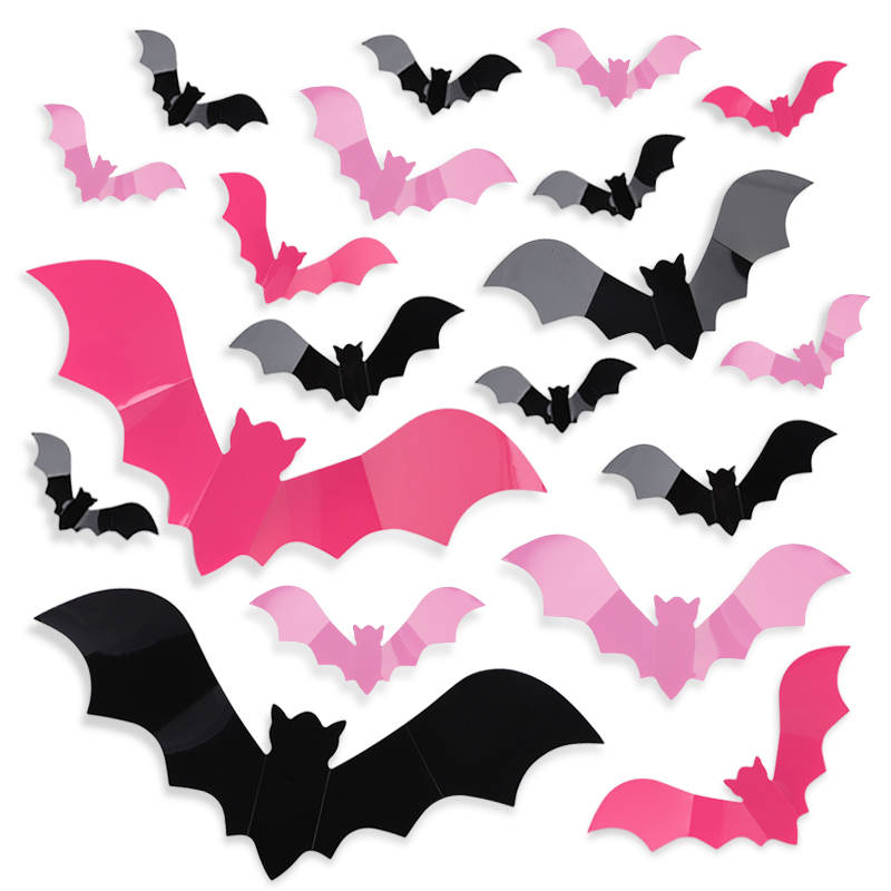 24/48Pcs Halloween Pink Bats W - огляд і ціна Kids Education Quotes
