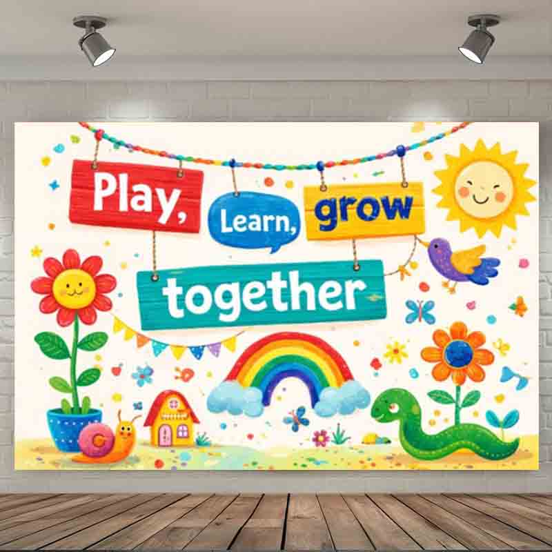 Play Learn Grow Together Photo - огляд і ціна Kids Education Banner