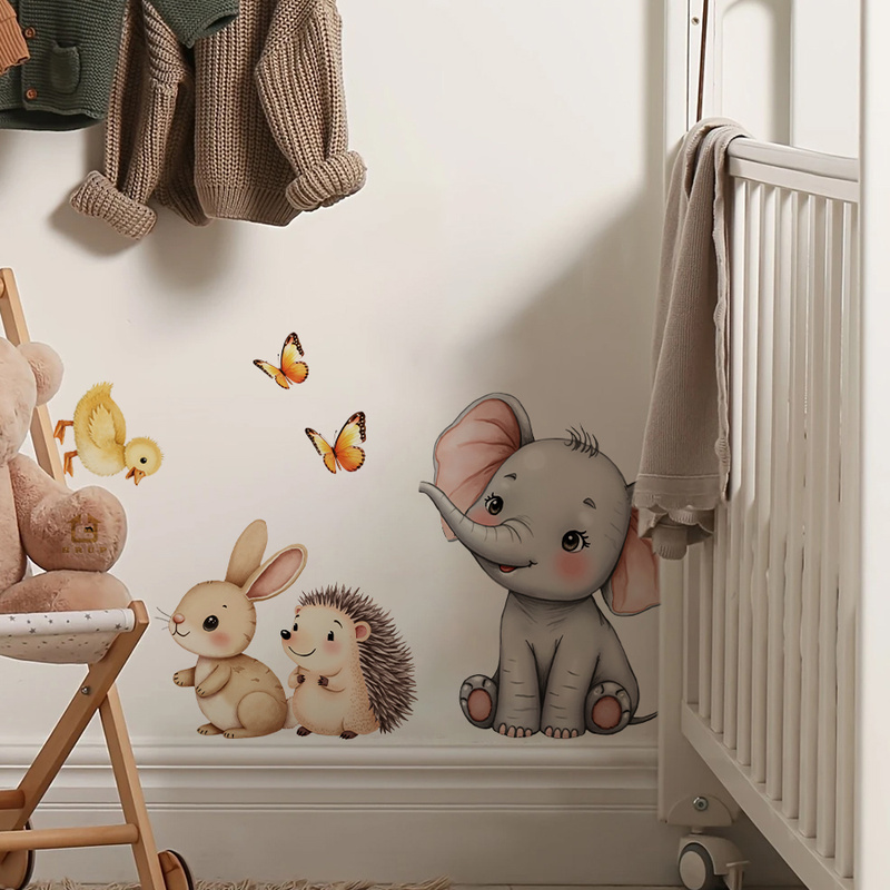 Cartoon Animal Wall Sticker -  - огляд і ціна Kids Education Quotes