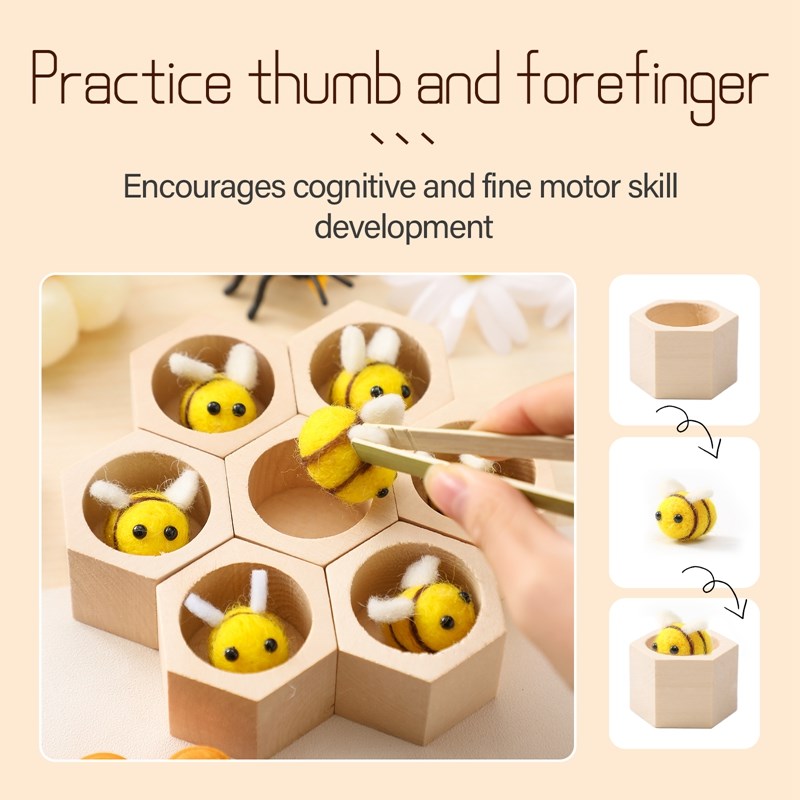 Sensory Bee Toys Newborn Fine  - огляд і ціна Montessori Shelf Toy