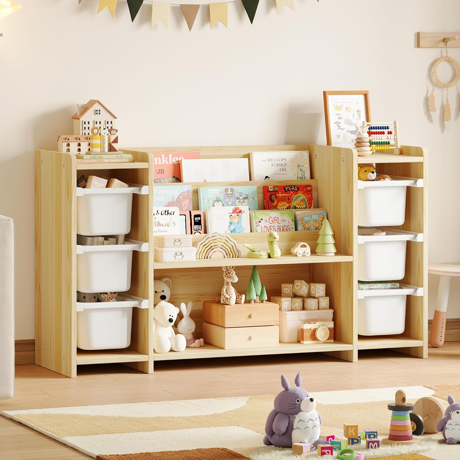 Kids Toy Storage Organizer and - огляд і ціна Montessori Shelf Toy