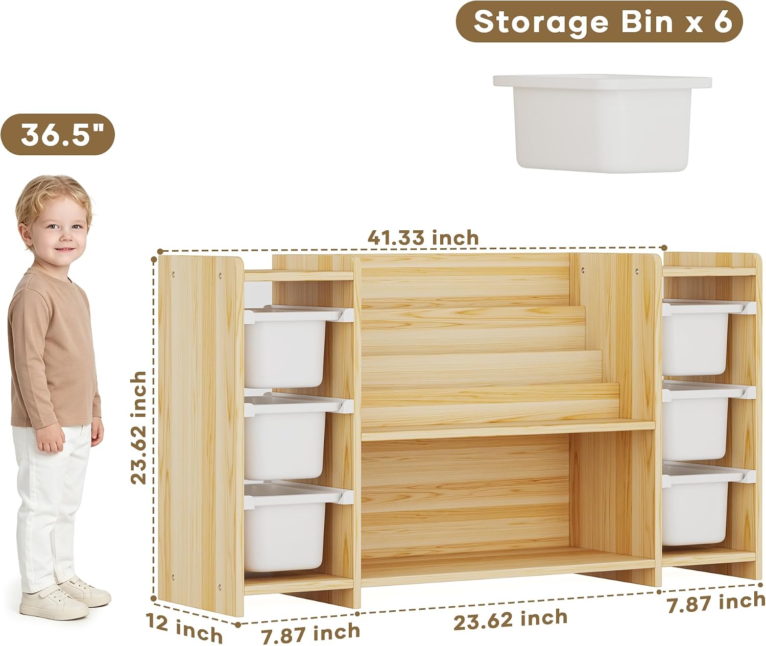 Kids Toy Storage Organizer and - огляд і ціна Montessori Shelf Toy
