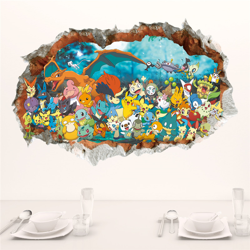 Cartoon Pokémon Pikachu Wall S - огляд і ціна Kids Education Quotes