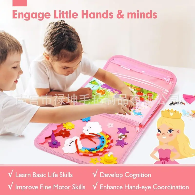 Princess Montessori Felt Busy  - огляд і ціна Kids Education Board