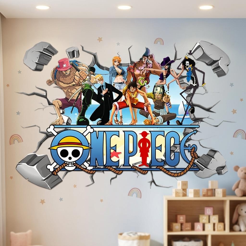 Cartoon One Piece Luffy 3D Wal - огляд і ціна Kids Education Quotes