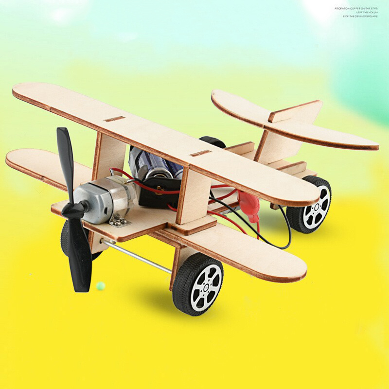 STEM Wooden Electric Biplane M - огляд і ціна Kingdom Kids Education
