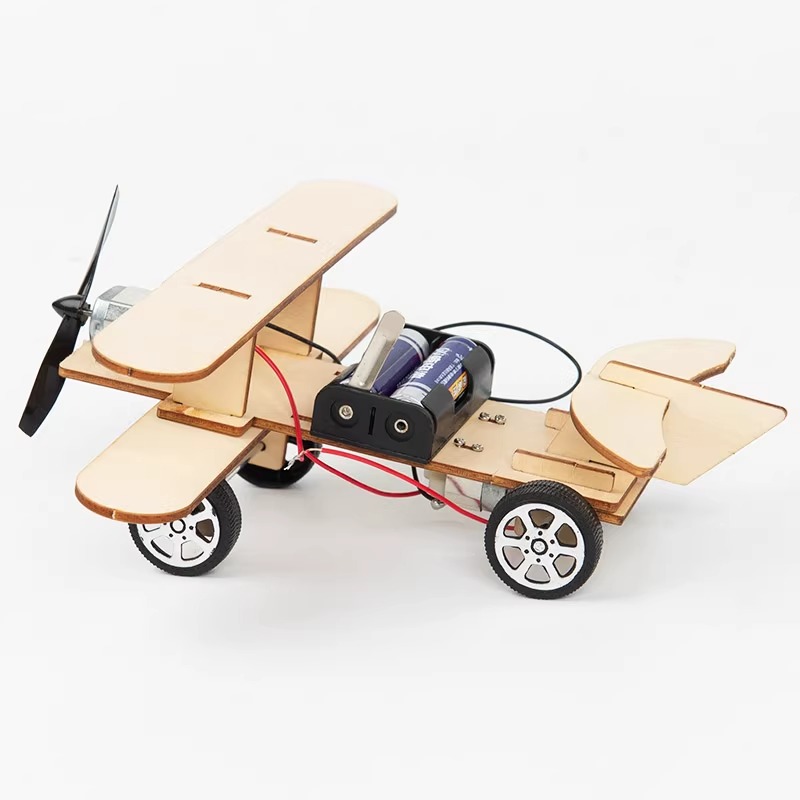 STEM Wooden Electric Biplane M - огляд і ціна Kingdom Kids Education