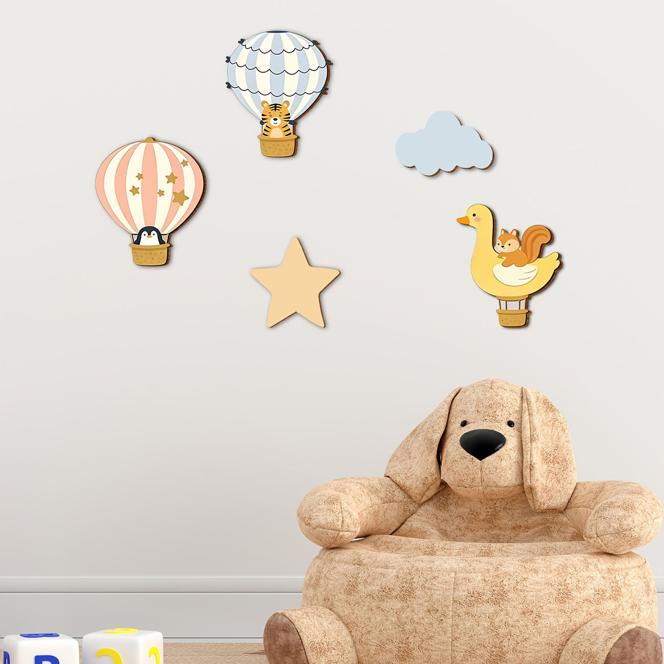 5Pcs Animal Hot Air Balloon Wo - огляд і ціна Kids Education Quotes