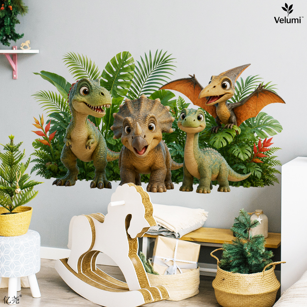 Cute 3D Dinosaur Wall Stickers - огляд і ціна Kids Education Quotes