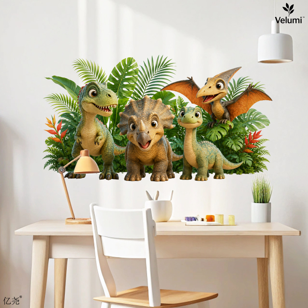 Cute 3D Dinosaur Wall Stickers - огляд і ціна Kids Education Quotes